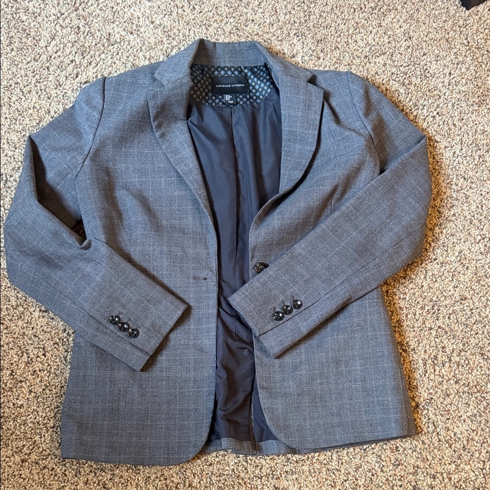 Adrienne Vittadini Gray Blazer